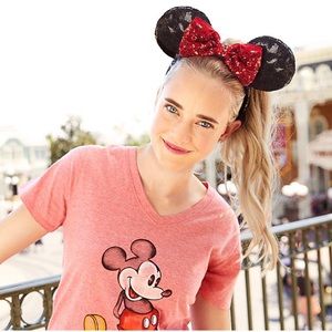 Minnie Mouse Ears Headband – Sequined